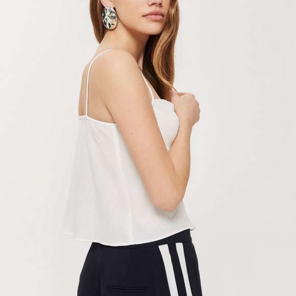 Topshop White Cowl Neck Cami - Picture 3 of 8